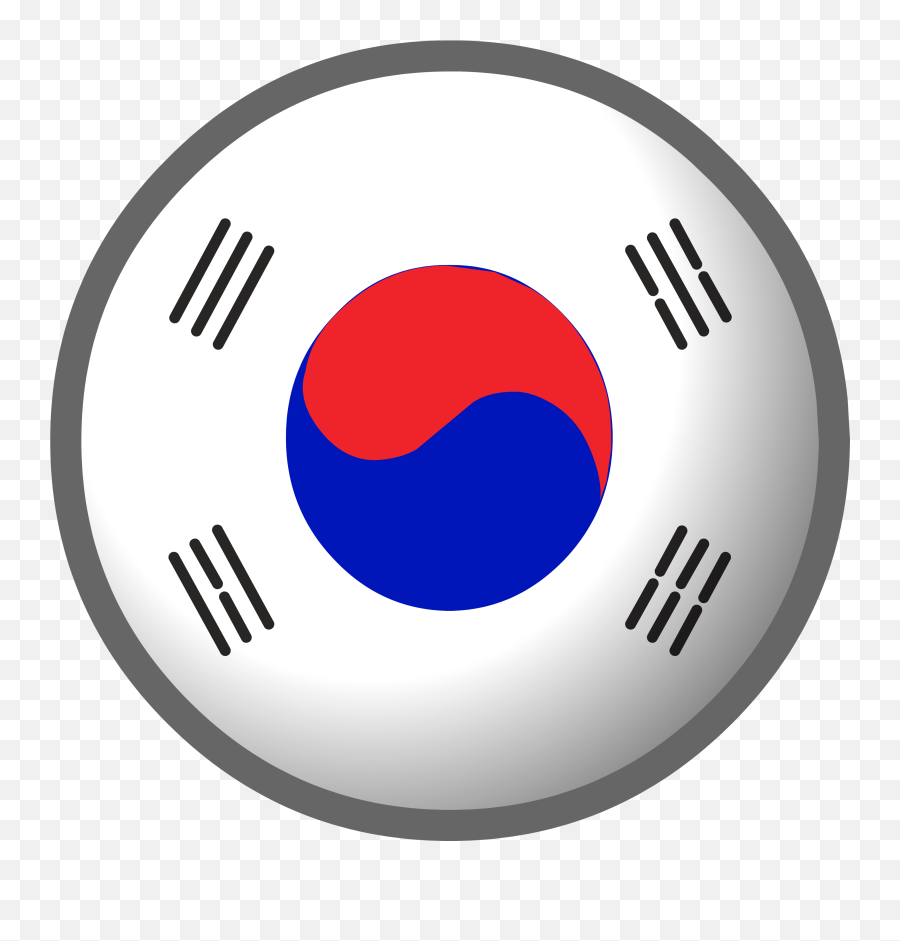 South Korea Flag Png Clipart - The Military Museums Emoji,South Korea Flag Emoji