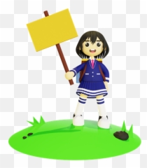 Premium Girl Cleaning With Broom 3d Illustration Download In Emoji,Emoji Fiary