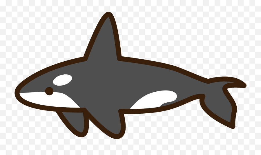 Killer Whale Orca Clipart - Orca Transparent Emoji,Killer Whale Emoji