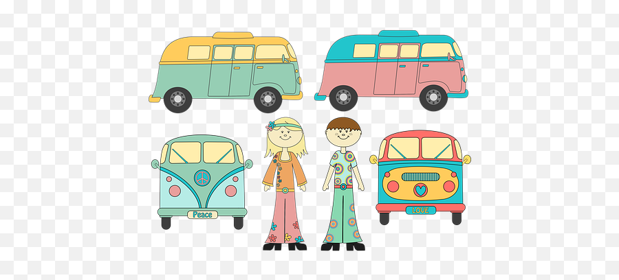 80 Free 60s U0026 Hippie Illustrations - Pixabay Commercial Vehicle Emoji,Stripper Emoticon
