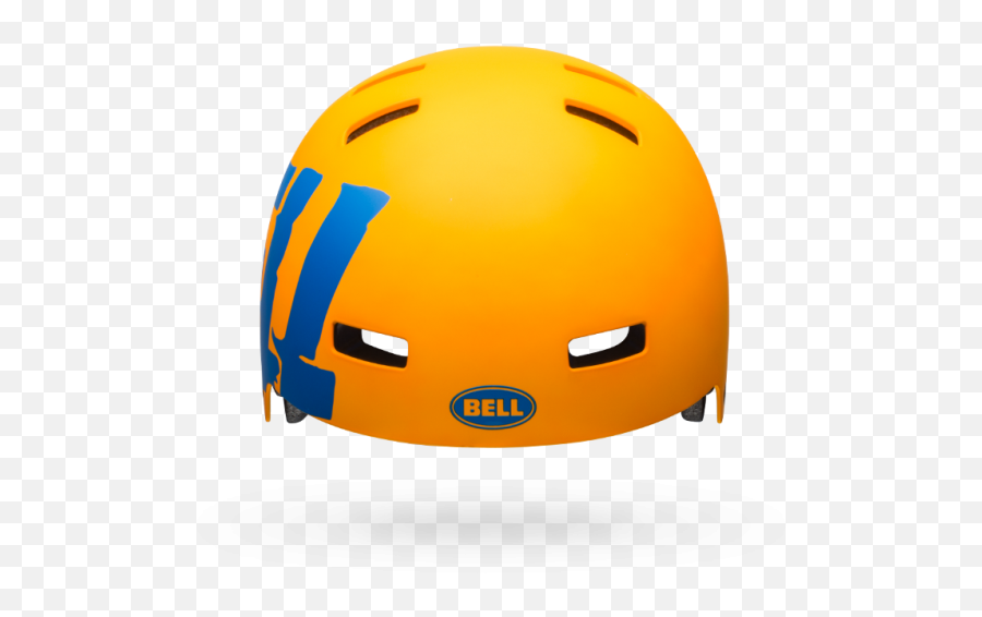 Bell Span Youth Bmx Helmet Orangeblue - Bicycle Helmet Emoji,Emoticon Helmet
