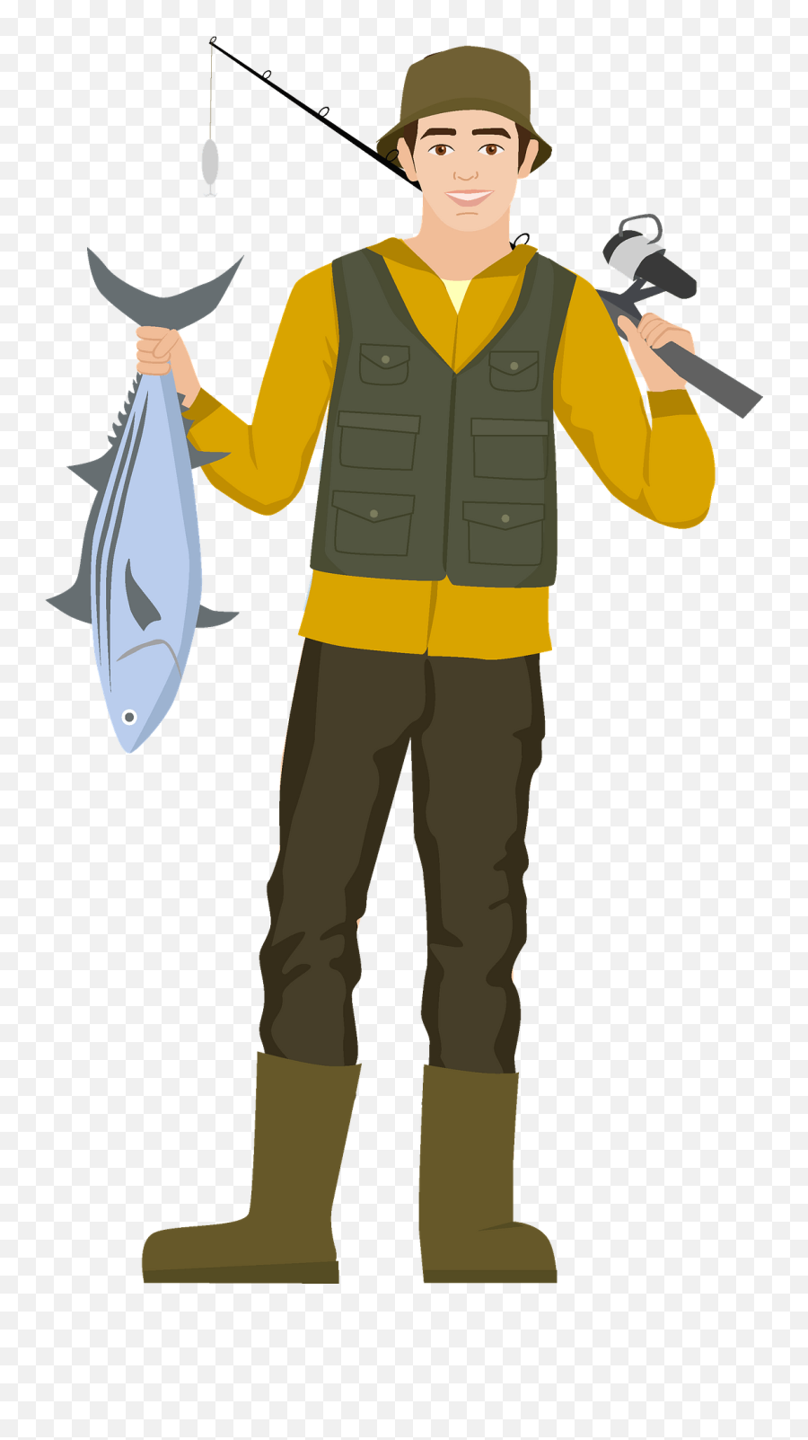 Fisherman Clipart - Fisherman Images Clip Art Emoji,Fisherman Emoji