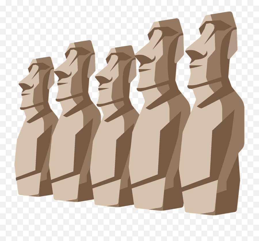 Easter Island Emoji Png - Horizontal,Moyai Emoji