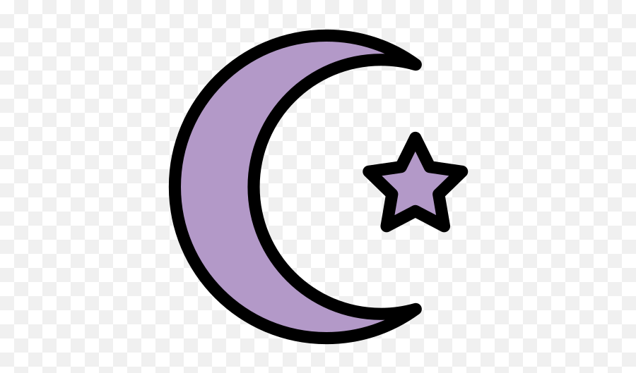 Star And Crescent Emoji - Dibujos De Media Luna,Islamic Emojis