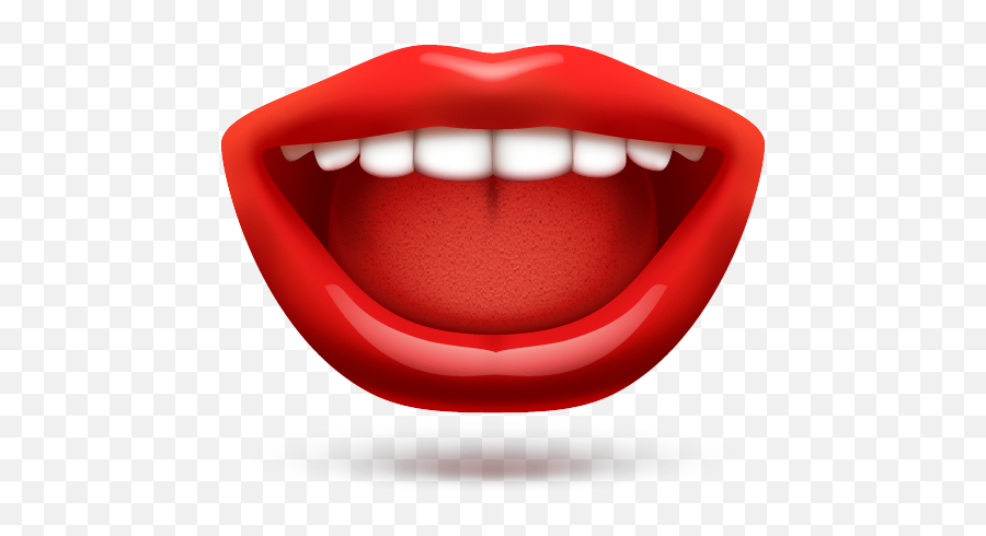 Pin - Boca Con Dientes Y Lengua Emoji,Emoji Mouth Bubble Ear