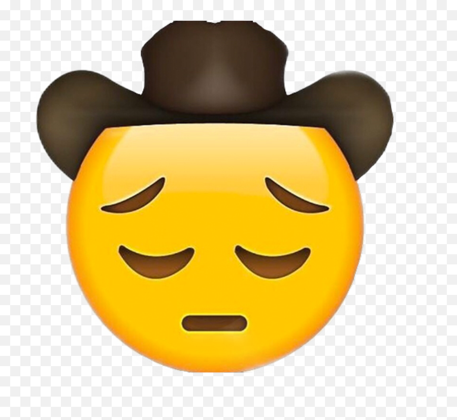 Free Transparent Emoji Png Download - Sad Cowboy Emoji Transparent,Unicode Emoji