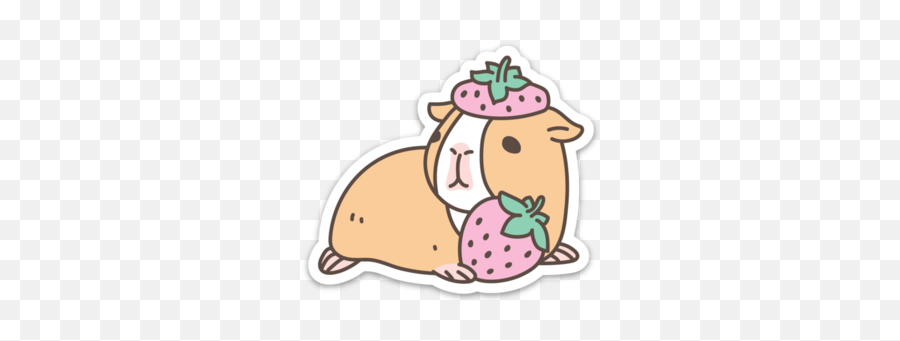 Pin En Pin Shops - Guinea Pig With Strawberry Emoji,Guinea Pig Emoji