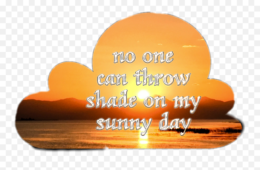 Sunny Day Noshade Stickerchallenge - Language Emoji,Throwing Shade Emoji