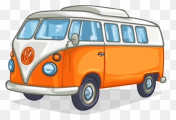 Vw Bus Art - Camper Van Cartoon Clipart Full Size Clipart Camper Van Clipart Emoji,Vw Hippie Emoji