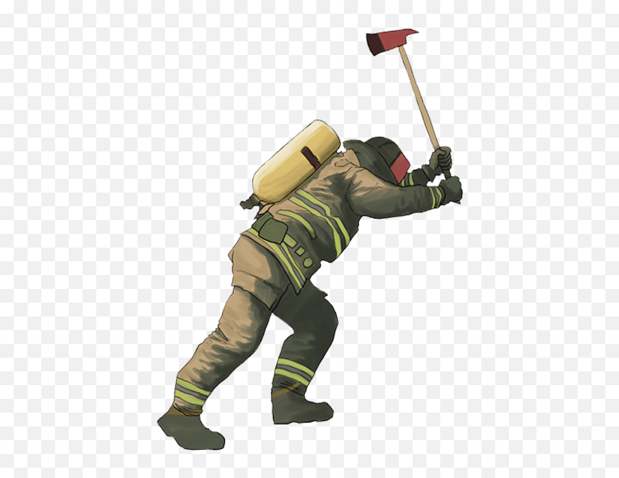 Firefighter Stickers By Dorian Willis - Cargo Pants Emoji,Iphone Axe Emoticon