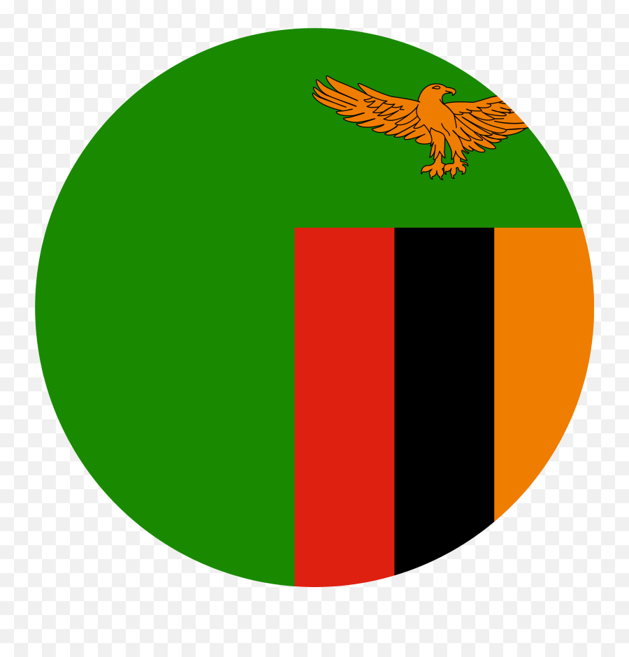 Zambia Flag Emoji - Zambia Flag Round Png,Eagle Emoji