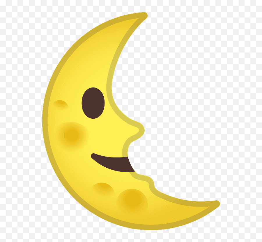 Last Quarter Moon Face Emoji Meaning - Crescent Moon Smiley Face,Moon Emoji