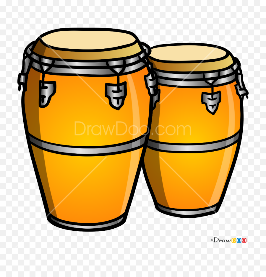 How To Draw Bongo Drums Musical Instruments - Draw A Bongo Drum Emoji,Drum Emoji