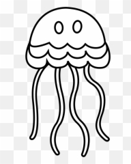 Black And White Download Clip Art Png - Clip Art Black And White Jellyfish Emoji,Easy Pictures To Draw Of Black And White Laughing Emojis