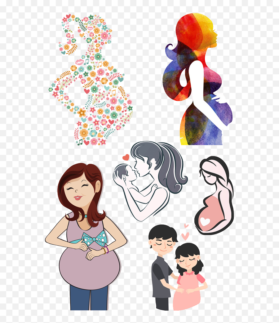 Pregnant Clipart Obstetrics And - Cartoon Emoji,Minnie Mouse Feelings Emotions Identification Chart