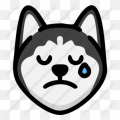 Cry - Husky Emoji,Emoticons Chills
