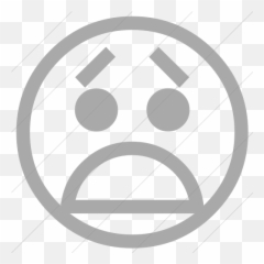 Classic Emoticons Anguished Face Icon - Emoticon Classic Emoji,Anguished Face Emoticon