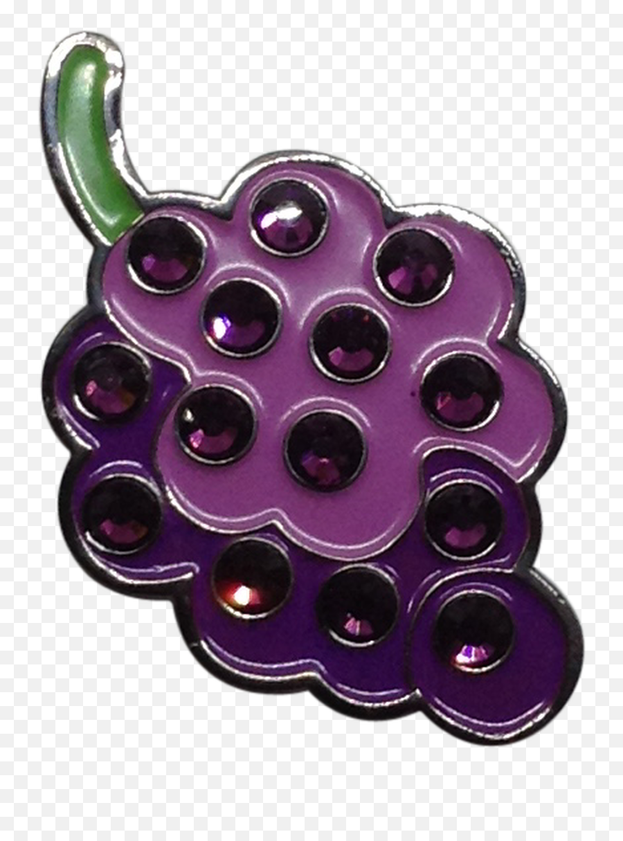 Readygolf Grapes Ball Marker U0026 Hat Clip With Crystals - Art Emoji,Grapes Emoji Transparent