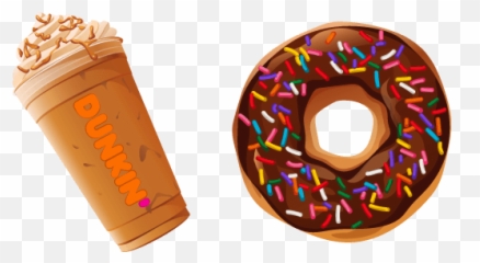 Dunkin Pumpkin Latte And Donut Cursor - Dunkin Cursor Emoji,Dunkin Donuts Pumpkin Coffee Emoticons