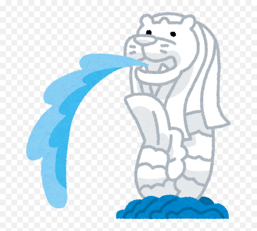 Download Merlion Singapore Park Airport Bay Changi Flyer - Singapore Merlion Cartoon Drawing Emoji,Rock Statue Emoji