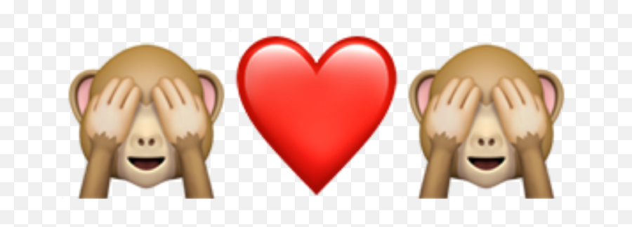 Heart Monkey Hearts Heartandmonkey - Language Emoji,Iphone Monkey Emoji