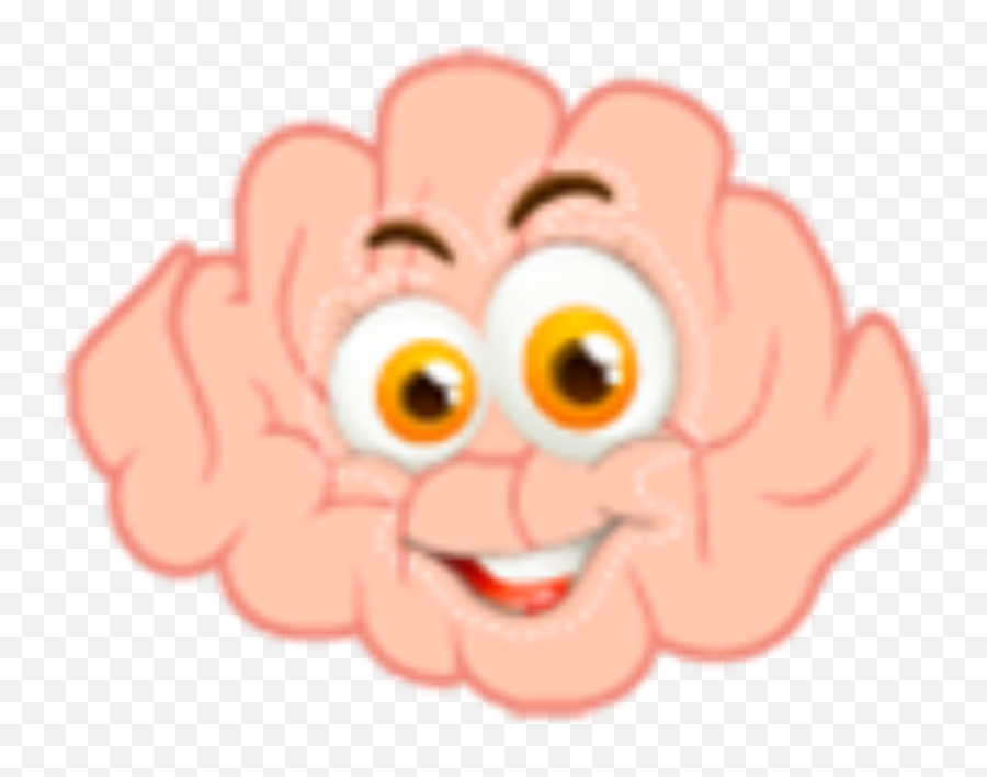 Brain Happy Emoji - Brain Emoji Png,Three Emojis Happy
