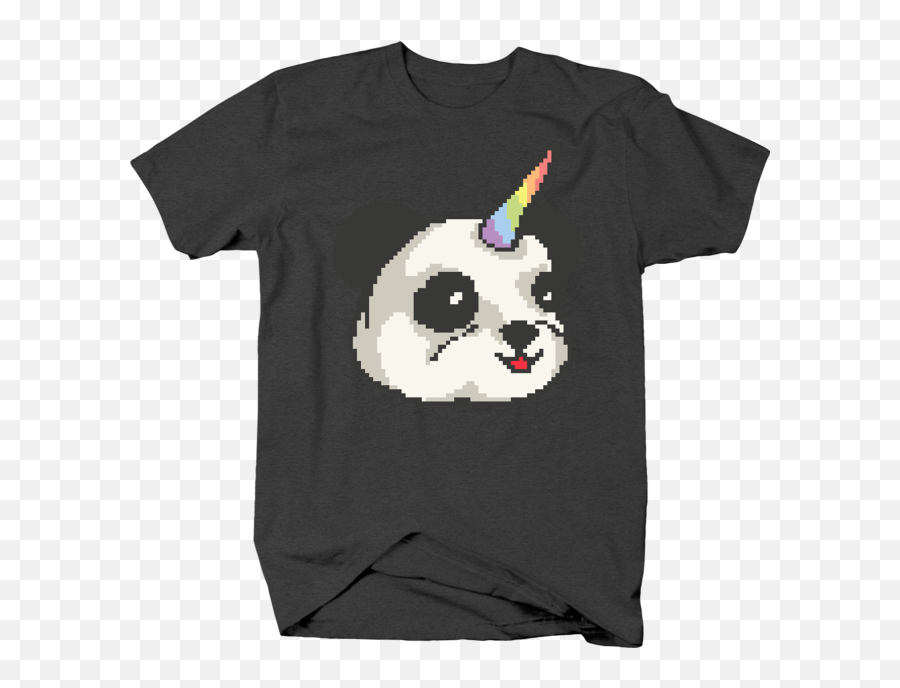 Pandacorn Rainbow Horn Panda With Retro - Unicorn Emoji,Dab Emoji Shirt