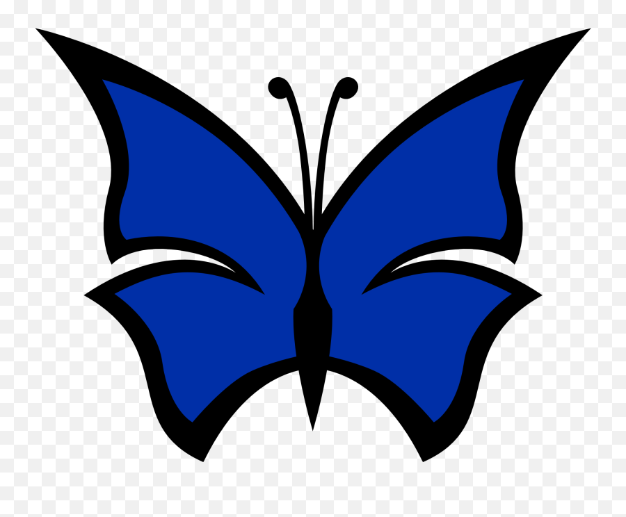 Blue Butterfly Clip Art Emoji,2 Blue Butterfly Emojis