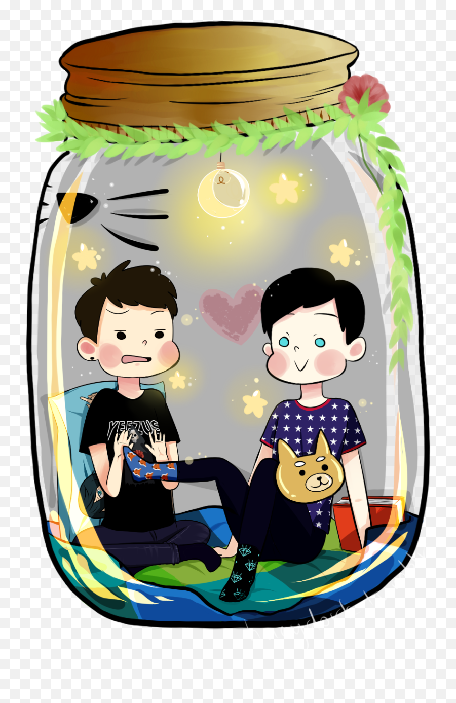 This Is So Cute Fight Me Dan And Phill - Happy Emoji,Dan And Phil Emoji