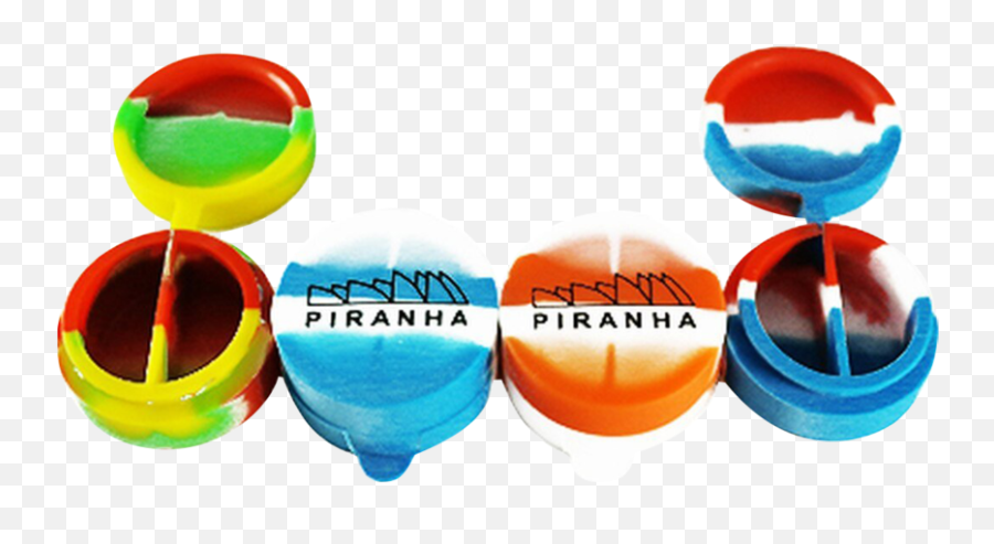 Piranha Flip Top Silicone Split Container Storages Emoji,Guess The Emoji Answers Boat And Moon
