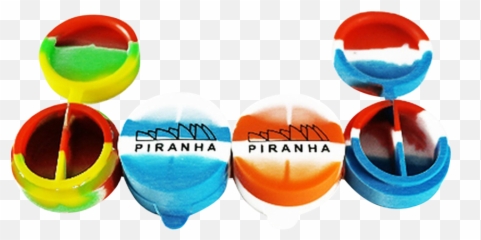 Piranha Flip Top Silicone Split Container Storages Emoji,Guess The Emoji Answers Boat And Moon