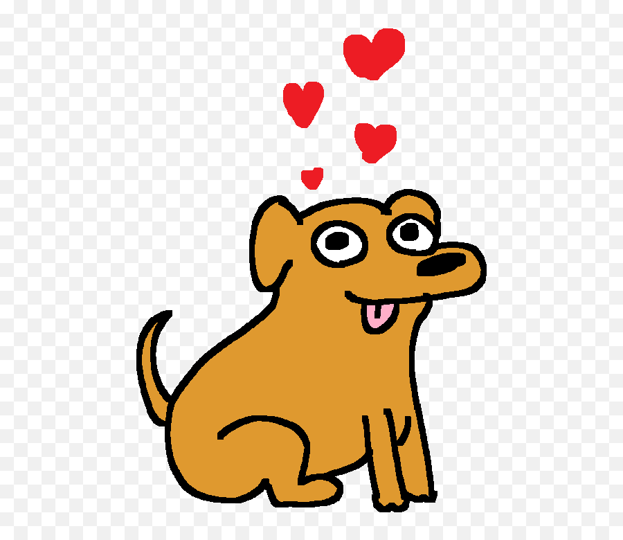Dog Love Sticker By Lloyd Davies For Ios Android Giphy - Transparent Gif Animated Dog Emoji,Dog Emoji Android