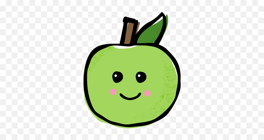 Scrumchums Sticker Pack By Ganz Emoji,Emoticon Apple Green
