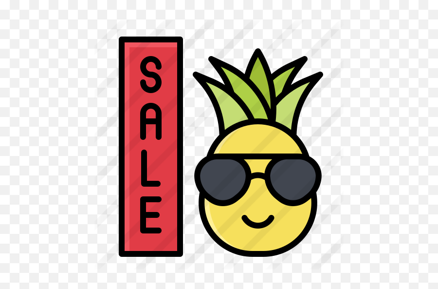 Summer Sale - Free Food Icons Happy Emoji,Pineapple Emoticon