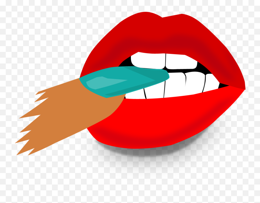 Kiss - Tongue Clipart Full Size Clipart 1211202 Lip Care Emoji,Smooch Emoticon