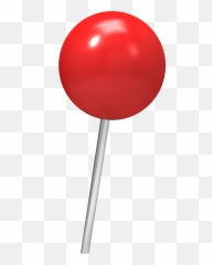 Red Push Pin - Transparent Background Push Pin Transparent Emoji,Push Pin And Needle Emoji