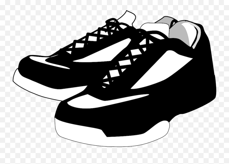 Basketball Sneakers Clipart - Shoes Clip Art Emoji,Emoji Tennis Shoes