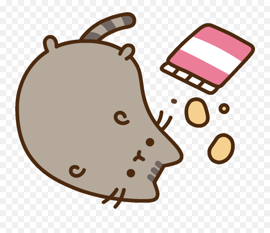Potato Pusheen Small Kawaii - Pusheen Gif Lazy Transparent Emoji,Kawaii Potato Emoji