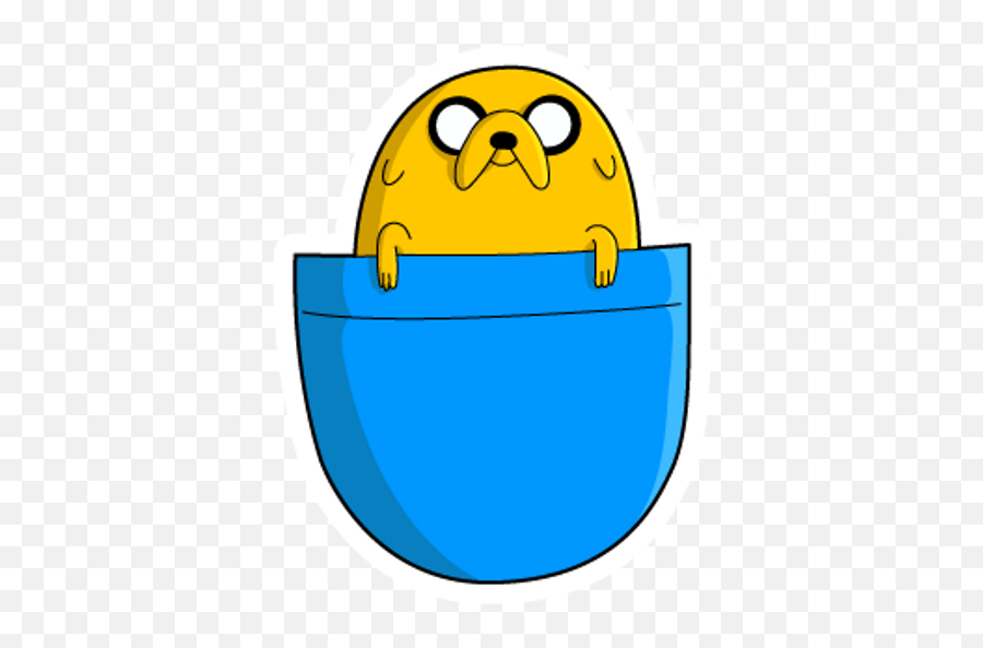 Adventure Time Pocket Jake - Adventure Time Jake Pocket Png Emoji,Finn Jake Emoticon