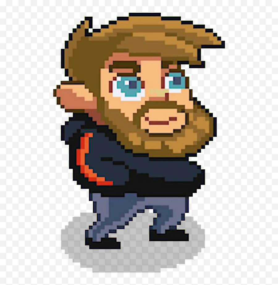 Sticker Pewdiepie Pixel Blue Sticker - Pewdiepie As Pixel Art Transparent Emoji,Emoji Challenge Pewdiepie