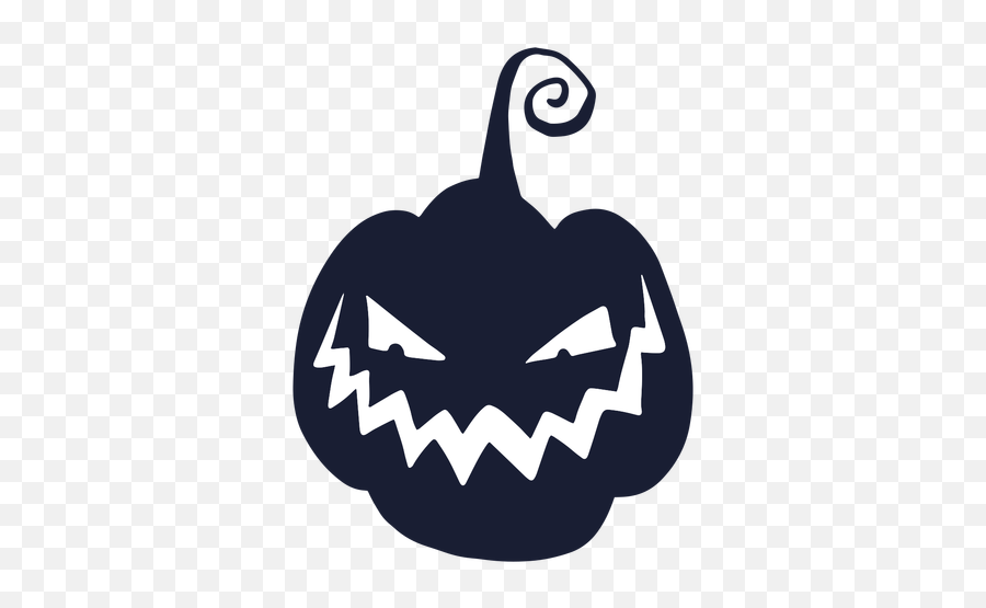 Silueta De Calabaza Tallada Sonriente Malvada - Descargar Pumpkin Silhouette Png Emoji,Emoticon Risa Malvada