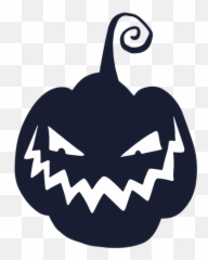 Silueta De Calabaza Tallada Sonriente Malvada - Descargar Pumpkin Silhouette Png Emoji,Emoticon Risa Malvada