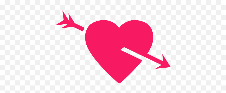 Iconos De Corazones Cupidos Y Figuras De Amor - Corazon De Amor Flechado Emoji,Emojis Con Simbolos