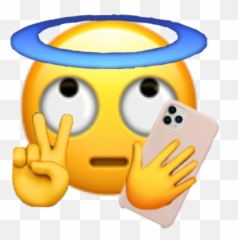 Emoji Halo Peace Sticker By Trash - Happy,Halo Emoji