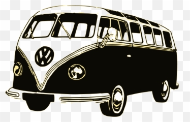 Vw Retro Bus - Openclipart Wolkswagen Bus Clipart Black And White Emoji,Vw Hippie Emoji