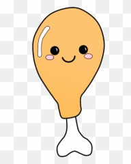 Chicken Kawaii Food Sticker By M E R Y E M - Language Emoji,Chicken Emoji Png