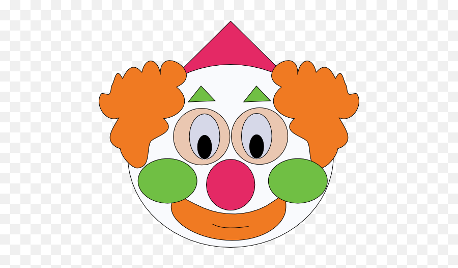Smiley Clown Clipart Emoji,Clown Face Emoticon -emoji