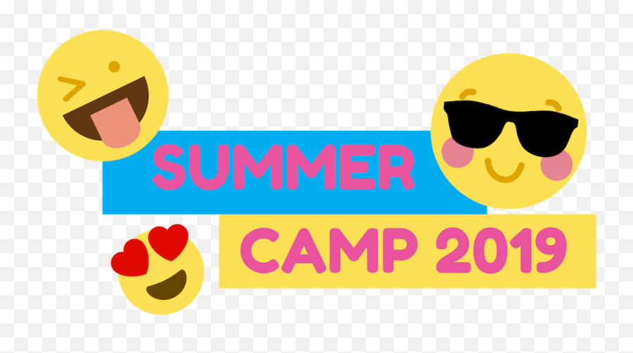 Summer Camp 2019 - Happy Emoji,Summer Emoticon Text