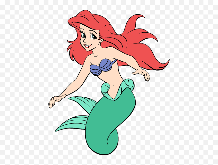Little Mermaid Clipart Kid 2 - Clipartix Little Mermaid Ariel Clipart Emoji,Mermaid Emoji