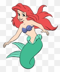Little Mermaid Clipart Kid 2 - Clipartix Little Mermaid Ariel Clipart Emoji,Mermaid Emoji